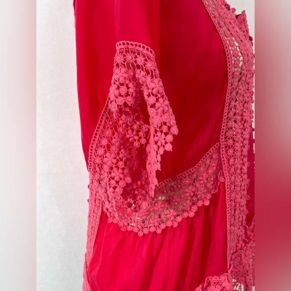 Johnny Was Pink Georgette Blouse Size M - Picture 12 of 15